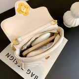 Summer Mini Crossbody Bag Women Leather Handbag Diamonds Chains Shoulder Bag