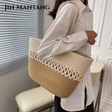 Summer Straw Bag for Women Bohemia Style Shoulder Handbag