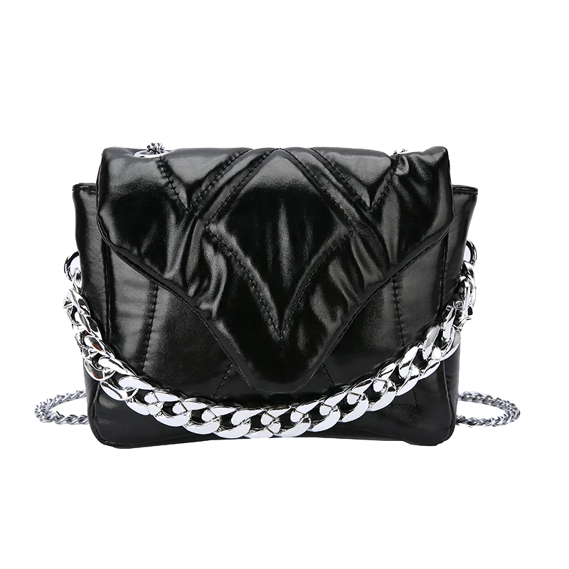 Summer Envelope Shoulder Bag Soft Leather Chain Crossbody Messenger Bag