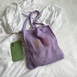 Summer Shoulder Bag Handwoven Handbags For Vacation And Daily Use