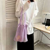 Summer Shoulder Bag Handwoven Handbags For Vacation And Daily Use