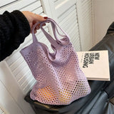 Summer Shoulder Bag Handwoven Handbags For Vacation And Daily Use