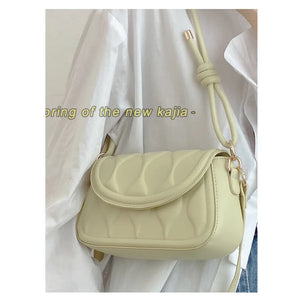 Stylish Textured Retro Small Square Bag Women's Messenger Shoulder Bag