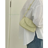 Stylish Textured Retro Small Square Bag Women's Messenger Shoulder Bag