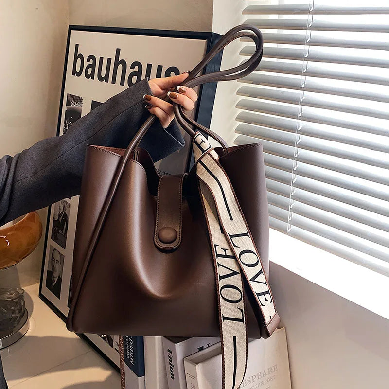 Summer Vintage Handbag Women Soft Pu Leather Lady Shoulder Bag