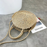 Vintage Crossbody Straw Beach Tote Rattan Bag Bohemian Shoulder Bag
