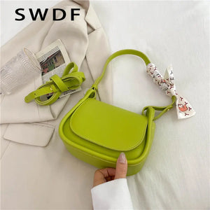 Summer Women's PU Leather Crossbody Bag for Underarm with Handbag