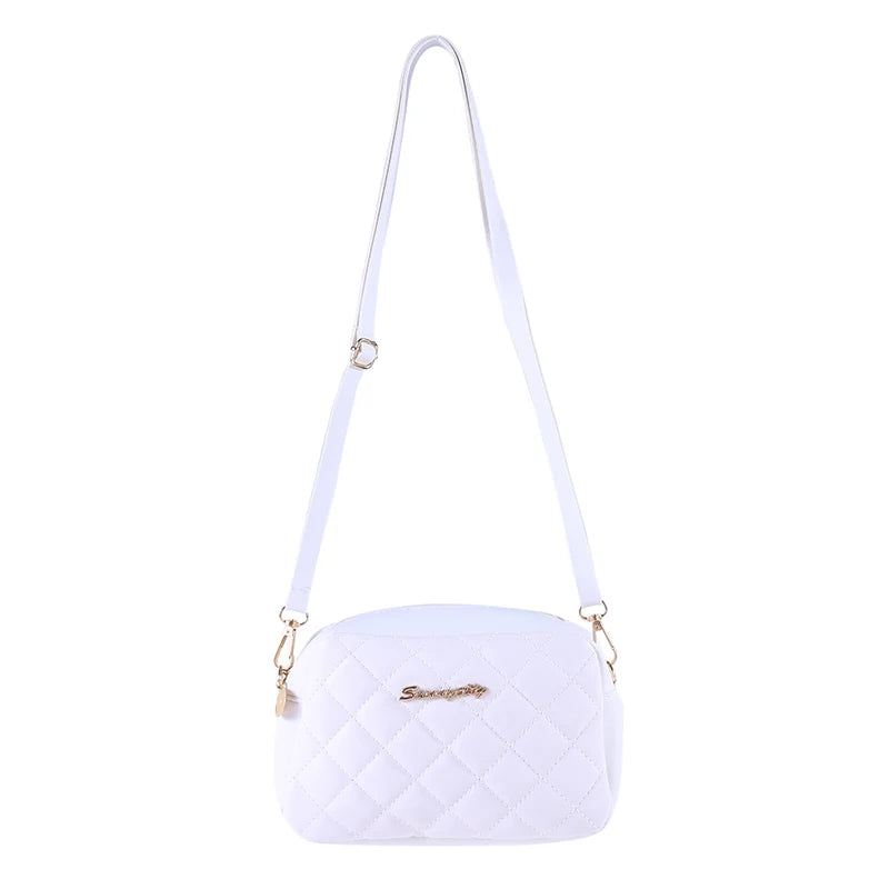 Embroidered Small Messenger Bag for Women with Tassel Chain Shoulder Crossbody