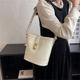 Vintage PU Leather Shoulder Bag Crossbody Messenger Handbag
