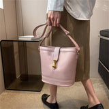 Vintage PU Leather Shoulder Bag Crossbody Messenger Handbag