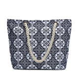 Casual Geometric Canvas Tote Bag Beach Bolsa Feminina