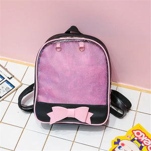 Transparent Backpack PVC School Bag Clear Pocket Mochila Bookbag