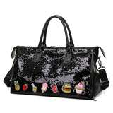 Women's Large Sequin Crossbody Bag Lightweight Fitness Backpack