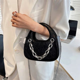 High Class Metal Chain Lady Shoulder Bag Wallet Women Hand Bag