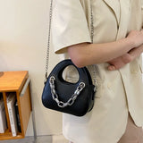 High Class Metal Chain Lady Shoulder Bag Wallet Women Hand Bag