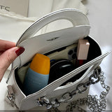 High Class Metal Chain Lady Shoulder Bag Wallet Women Hand Bag