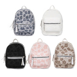 Flower Nylon Student Backpack for Teen Girls Casual Rucksack Bagpack