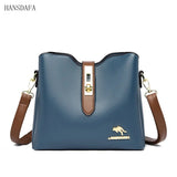 3-Layer Bucket Crossbody Bag Small Shoulder Messenger Handbag