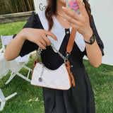 Women Leather Chain Shoulder Bag Crossbody Tote Messenger Bag