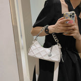 Women Leather Chain Shoulder Bag Crossbody Tote Messenger Bag