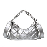 Women Leather Chain Shoulder Bag Crossbody Tote Messenger Bag