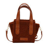 Plush Shoulder Bag Square Ladies Crossbody Totes Messenger Bag