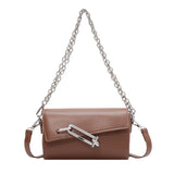 Lock Women's Shoulder Bag High Pu Leather Messenger Bag