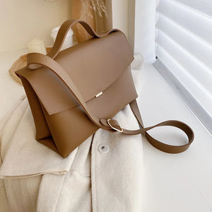 Vintage Female Tote Bag High PU Leather Women's Handbag