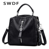 Vintage Cow Leather Handbags Ladies Women Messenger Bag Totes