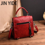 Vintage Cow Leather Handbags Tassel Crossbody Shoulder Bag Boston Hand Bags