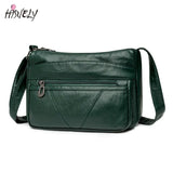 Vintage Leather Shoulder Bag Women's Crossbody Messenger Bag