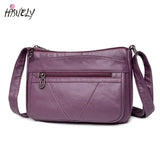 Vintage Leather Shoulder Bag Women's Crossbody Messenger Bag