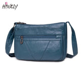 Vintage Leather Shoulder Bag Women's Crossbody Messenger Bag