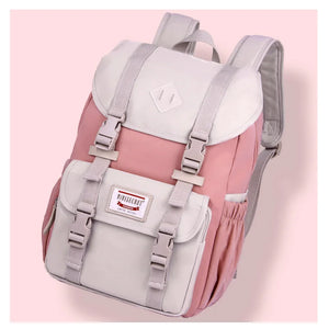 Waterproof Canvas Laptop Backpacks Travel Bagpack Junior School Bags For Girls B