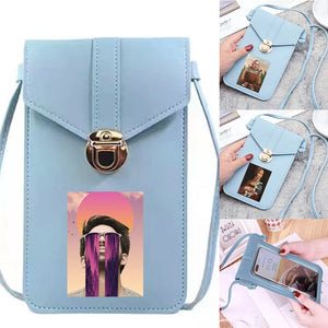Waterproof Cell Phone Bag Funny Printed Case Women Shoulder Bags