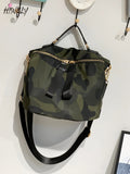 Camo CrossBody Bag Women Waterproof Multi-Pocket Shoulder Tote Travel Messenger