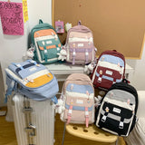 Waterproof Nylon Women Backpack High School Backpacks for Girls Boys Female