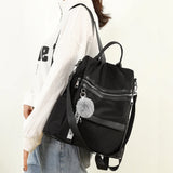 Waterproof Oxford Cloth Women Backpack Nylon Travel School Bags