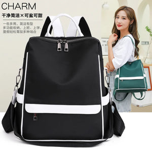 Waterproof Oxford Women Backpack Anti-theft Print School Bag Large