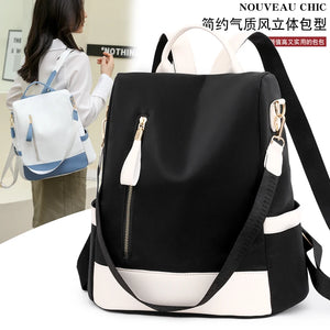 Waterproof Oxford Ladies Backpack Anti-theft School Bag