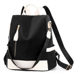 Waterproof Oxford Ladies Backpack Anti-theft School Bag