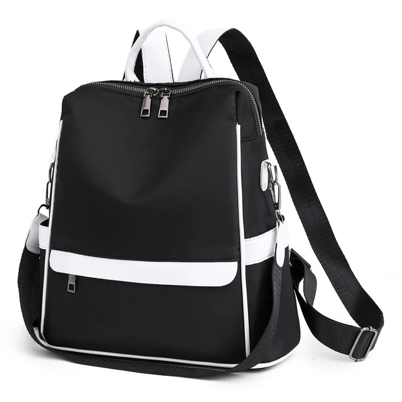 Waterproof Oxford Women Backpack Anti-theft Print School Bag Large