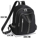 Waterproof Nylon Backpack Women's Backpack Travel Shoulder Bag Student