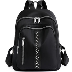 Waterproof Nylon Backpack Women's Backpack Travel Shoulder Bag Student