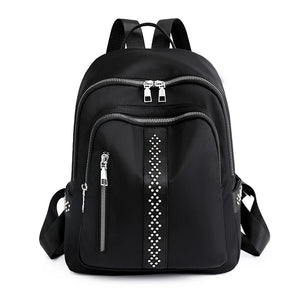 Waterproof Nylon Backpack Women's Backpack Travel Shoulder Bag Student