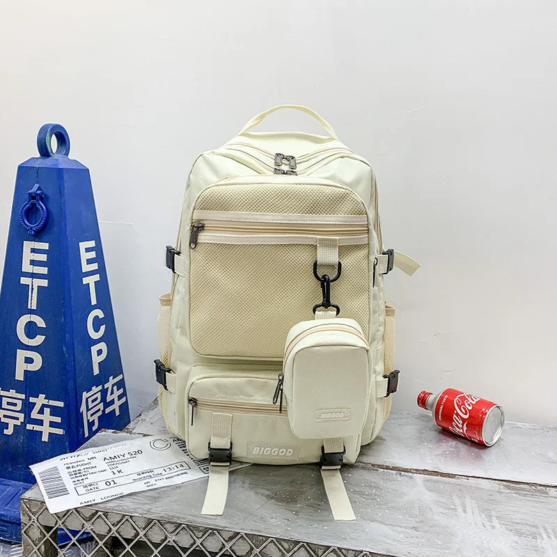 Waterproof Schoolbag for Teenage Girl Laptop Bag Female Woman Travel Backpack