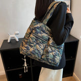 Winter Casual Large Capacity Ladies Down Handbag