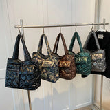 Winter Casual Large Capacity Ladies Down Handbag