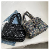 Winter Casual Large Capacity Ladies Down Handbag