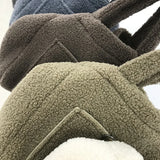 Winter Large Capacity Plush Shoulder Bag Women Street Totes